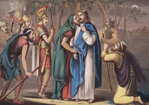 Judas betraying Christ