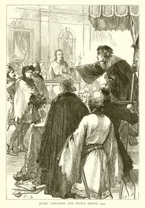 Judge Gascoigne and Prince Henry, 1413 by English School