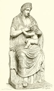 Juno Nursing Hercules (Statue in the Vatican) by English School