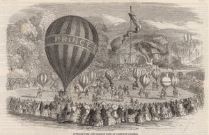 Juvenile fete and balloon race at Cremorne Gardens