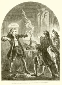 Kelly, the Non-Juring Clergyman, destroying the Treasonable Papers by English School