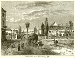 Kennington, from the Green, 1780 by English School