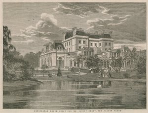 Kensington House, built for Mr Albert Grant, the garden front