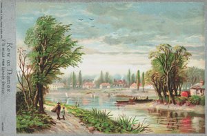 Kew on the River Thames by English School