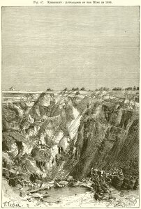 Kimberley: Appearance of the Mine in 1880 by English School