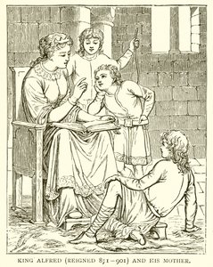 King Alfred and his Mother