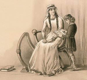 King Alfred and His Stepmother by English School