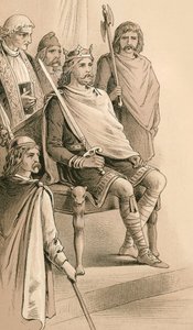 King Alfred crowned by English School