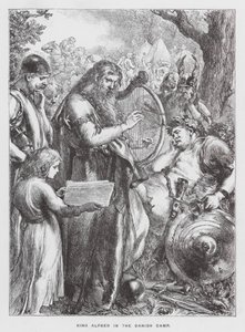 King Alfred in the Danish Camp by English School