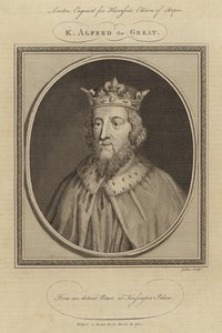 King Alfred the Great by English School