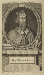 King Alfred the Great by English School