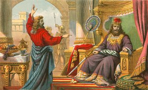 King David Being Rebuked by Nathan