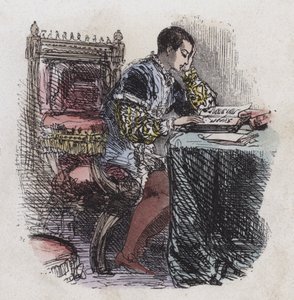 King Edward VI reading by English School