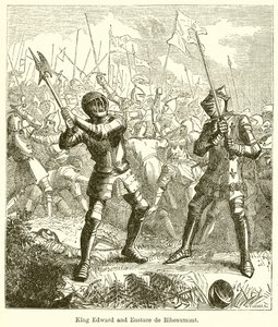 King Edward and Eustace de Ribeaumont by English School