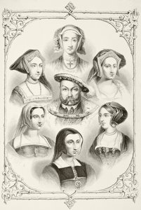 King Henry VIII of England and his six wives, from 