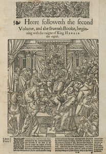 King Henry VIII trampling the Pope