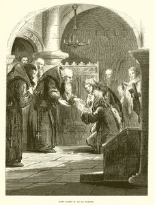 King James II at La Trappe by English School