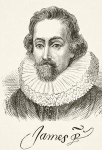 King James I of England by English School
