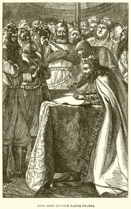 King John Signing Magna Carta by English School
