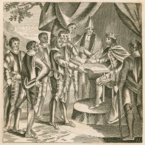 King John Signing the Magna Carta by English School