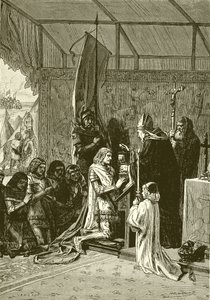 King John Taking Communion Before the Battle of Poitiers by English School
