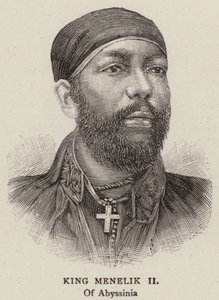 King Menelik II by English School