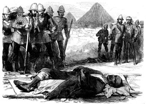 King Theodore, as he lay Dead at Magdala, from The British Expedition to Magdala, 1868
