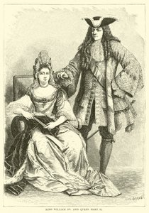 King William III and Queen Mary II by English School