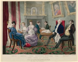 King William IV at Home with His Family by English School