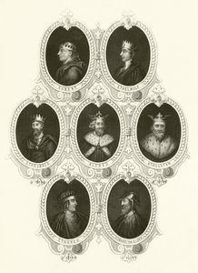 Kings of England by English School