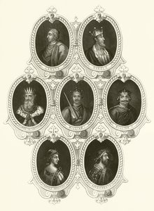 Kings of England by English School