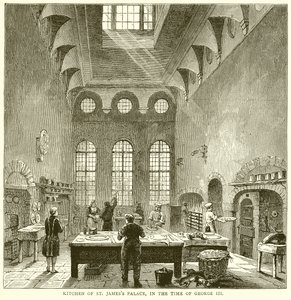 Kitchen of St. Jamess Palace, in the Time of George III by English School