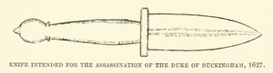 Knife Intended for the Assassination of the Duke of Buckingham by English School