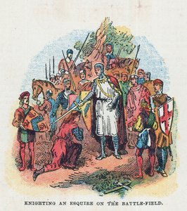 Knighting an Esquire on the Battlefield