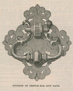 Knocker of Temple Bar City Gate by English School