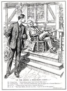 Lloyd George and Bonar Law Discuss the Prospect of a General Election, February, 1920