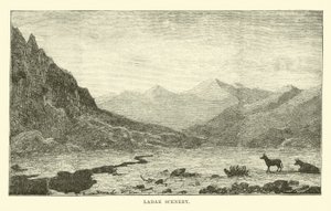 Ladak Scenery by English School