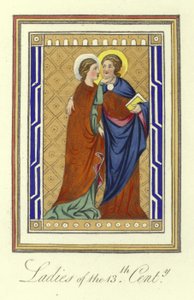 Ladies of the 13th Century by English School