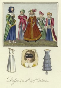 Ladies of the 16th and 17th Centuries by English School