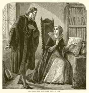 Lady Jane Grey and Roger Ascham, 1553 by English School