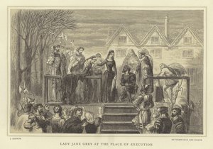 Lady Jane Grey at the Place of Execution by English School