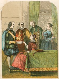 Lady Jane Grey Solicited to Accept the Crown by English School