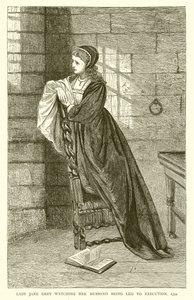 Lady Jane Grey watching her Husband being Led to Execution, 1554 by English School