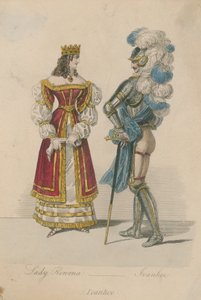 Lady Rowena and Ivanhoe by English School