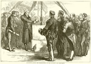 Lafayette Laying the Corner-Stone of the Bunker