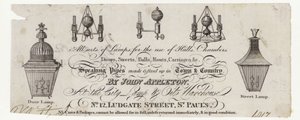 Lamp Maker, Trade Card