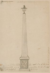Lamp Near Bedford House, London, Taken Down in 1799 by English School