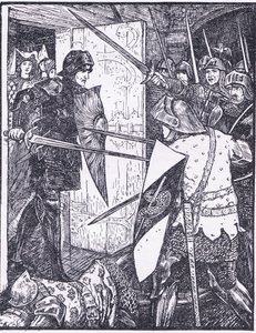 Lancelot comes out of Guenevere