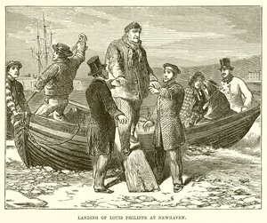 Landing of Louis Philippe at Newhaven by English School