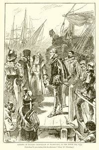 Landing of Richard Chancellor at Holmogory, in the White Sea, 1553 by English School